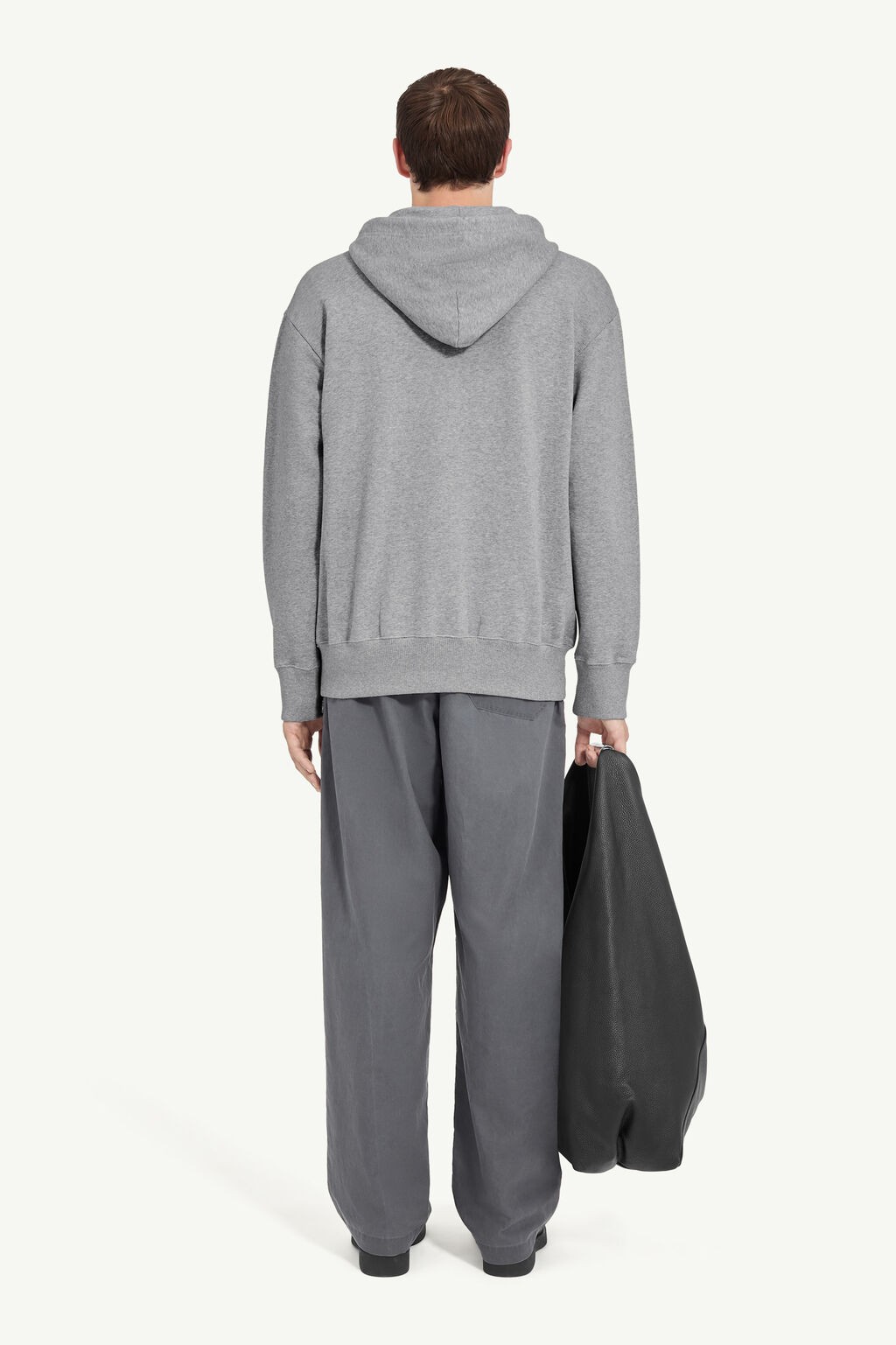 SWEAT JACKET LIGHT GREY MELANGE 