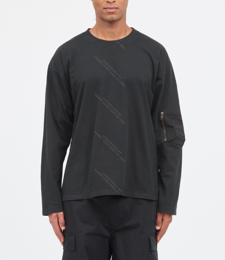 LONG-SLEEVED TOP BLACK