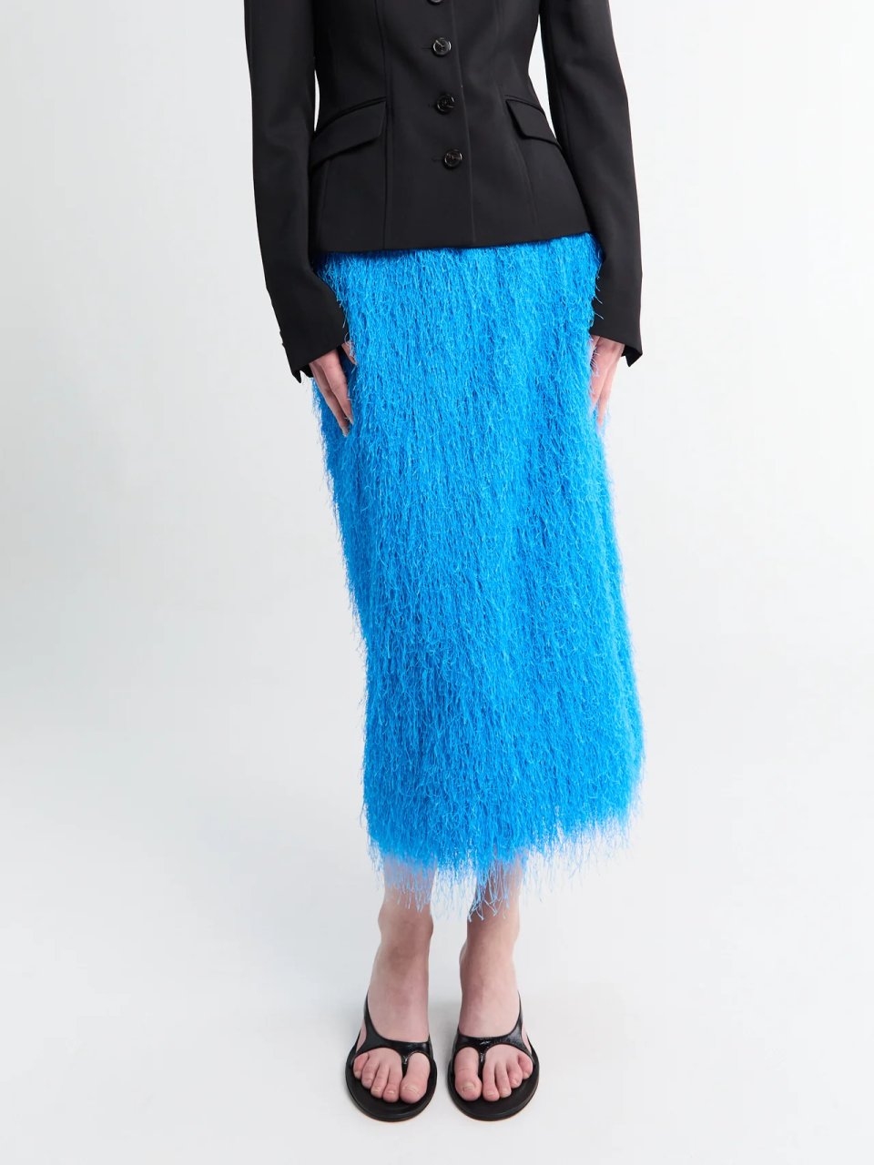 STRAIGHT SKIRT IN TURQUOISE 