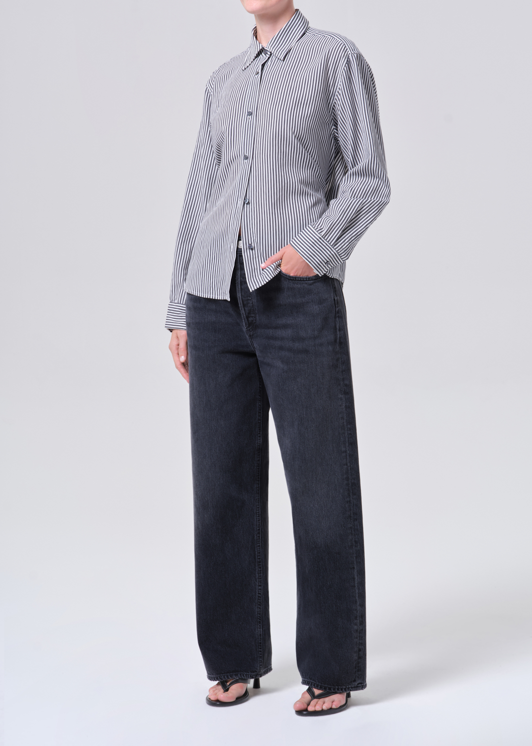 THEO SHIRT IN SOLENE STRIPE 