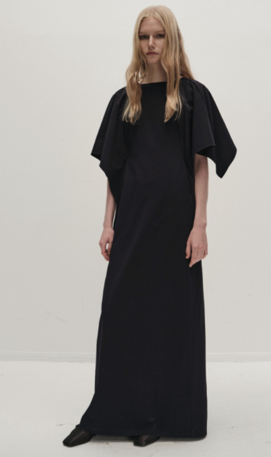 KALA FLAP DRESS IN NAVY