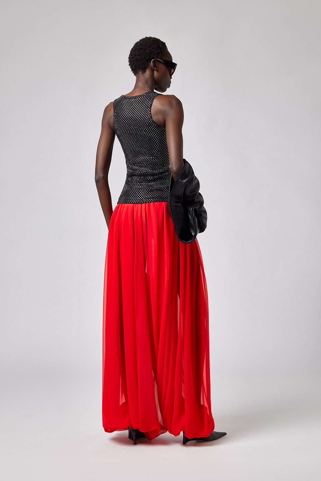 CANOTTA TANK TOP IN BLACK 