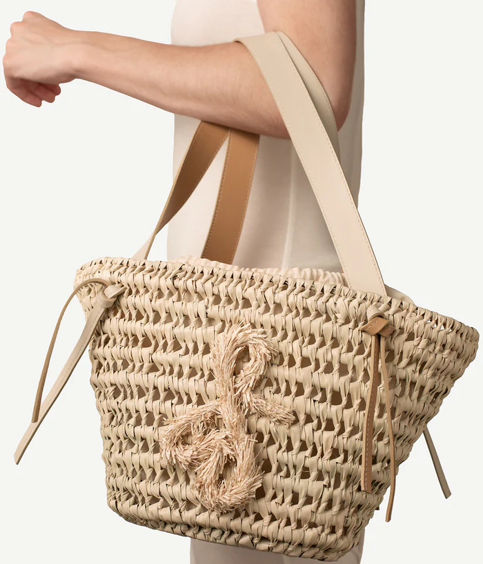 TOTE BAG IN NATURAL STRAW