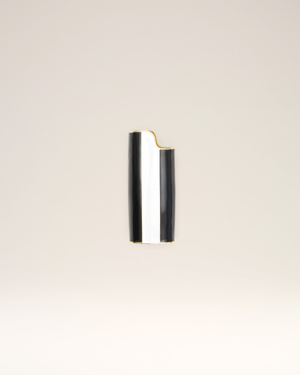 AMI DE COEUR BRIQUET HOLDER IN OR/NOIR/BLANC CREME