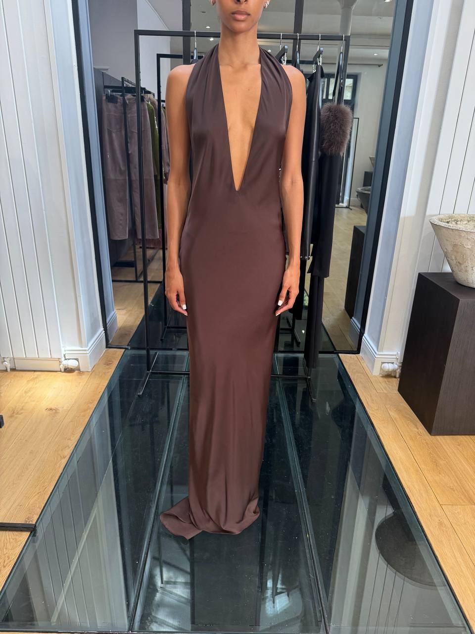 MAREN GOWN IN NOCCIOLA