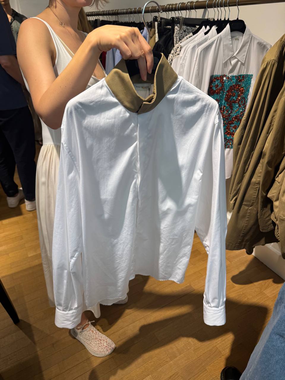 MEN'S COTTON SHIRT IN WHITE