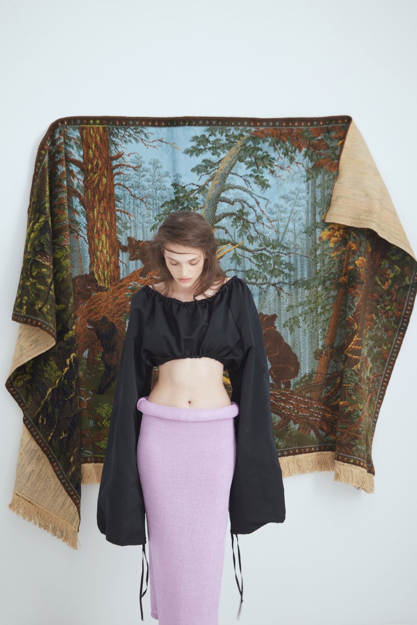 LILAC KNIT SKIRT (UPCYCLED FROM TOM FORD)