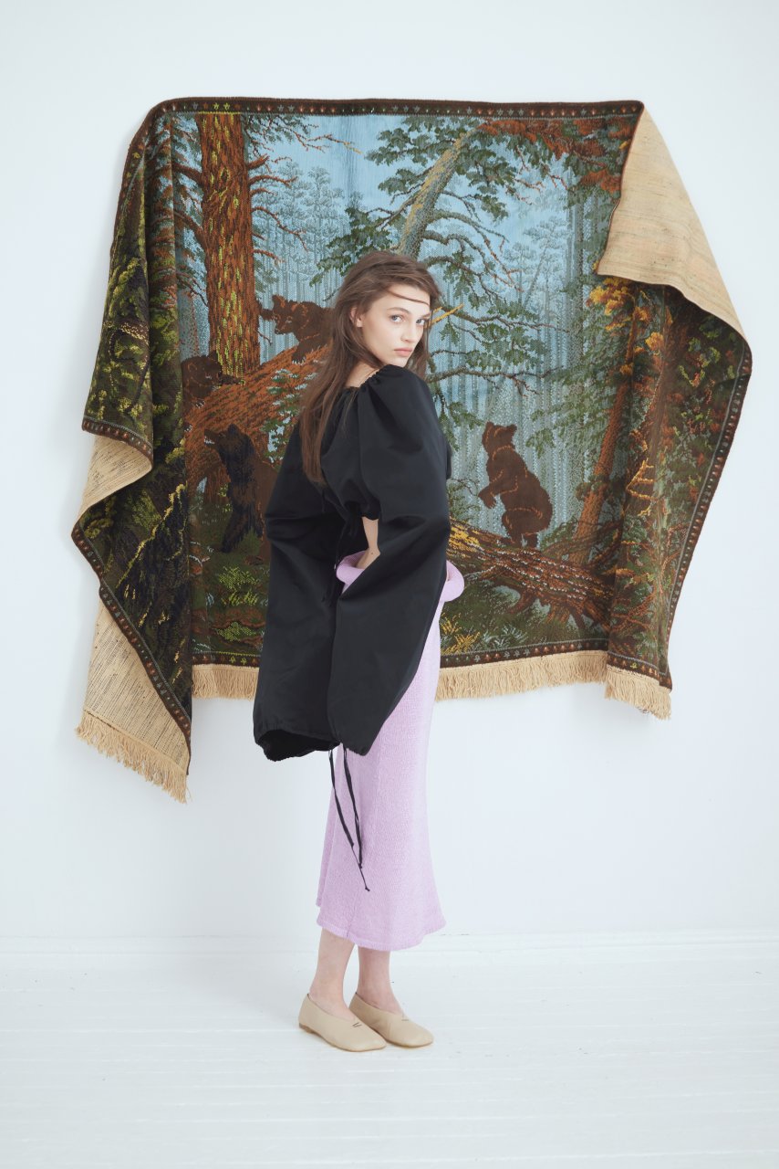 LILAC KNIT SKIRT (UPCYCLED FROM TOM FORD)