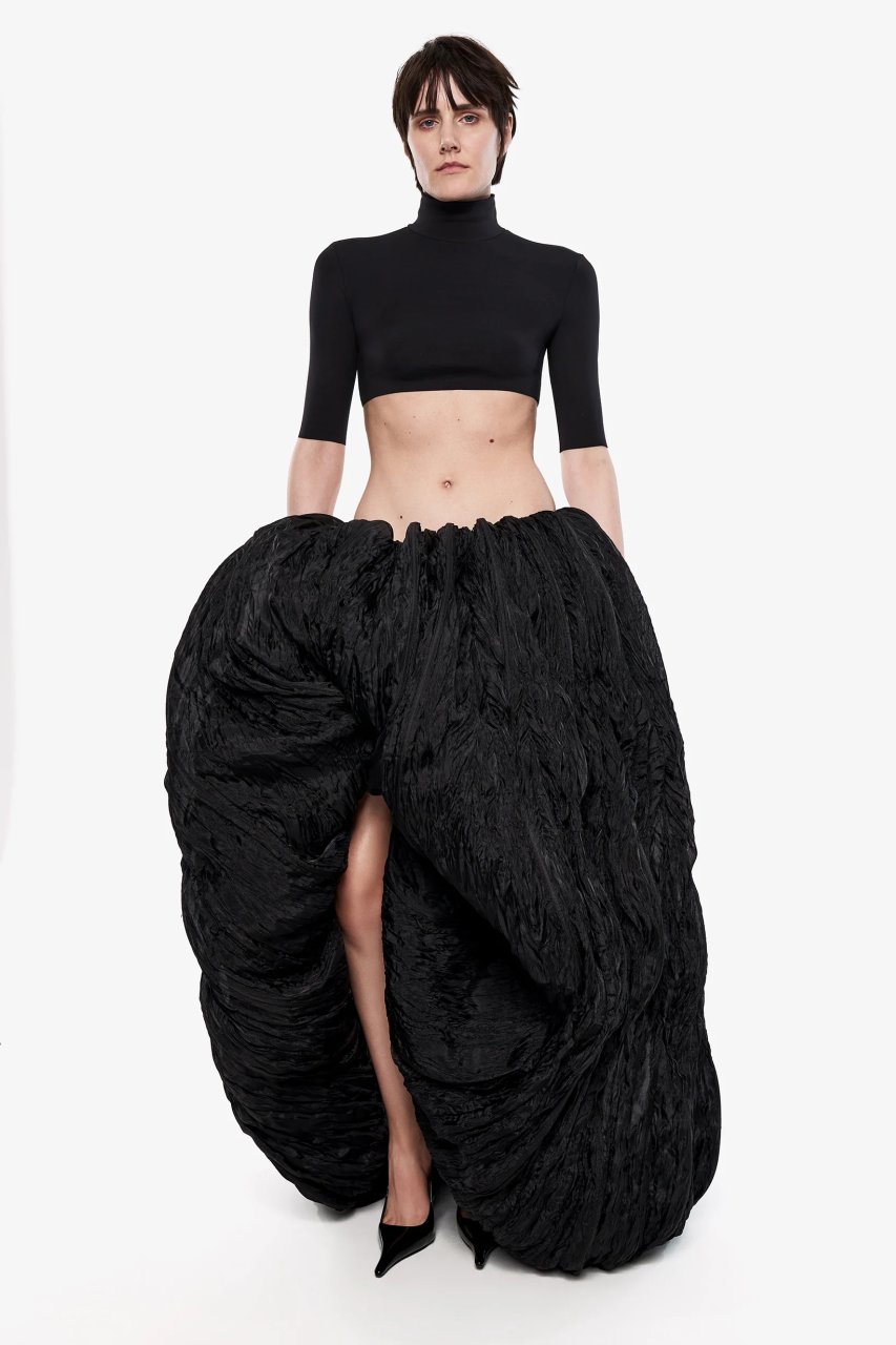 BALLOON ORGANZA MAXI SKIRT
