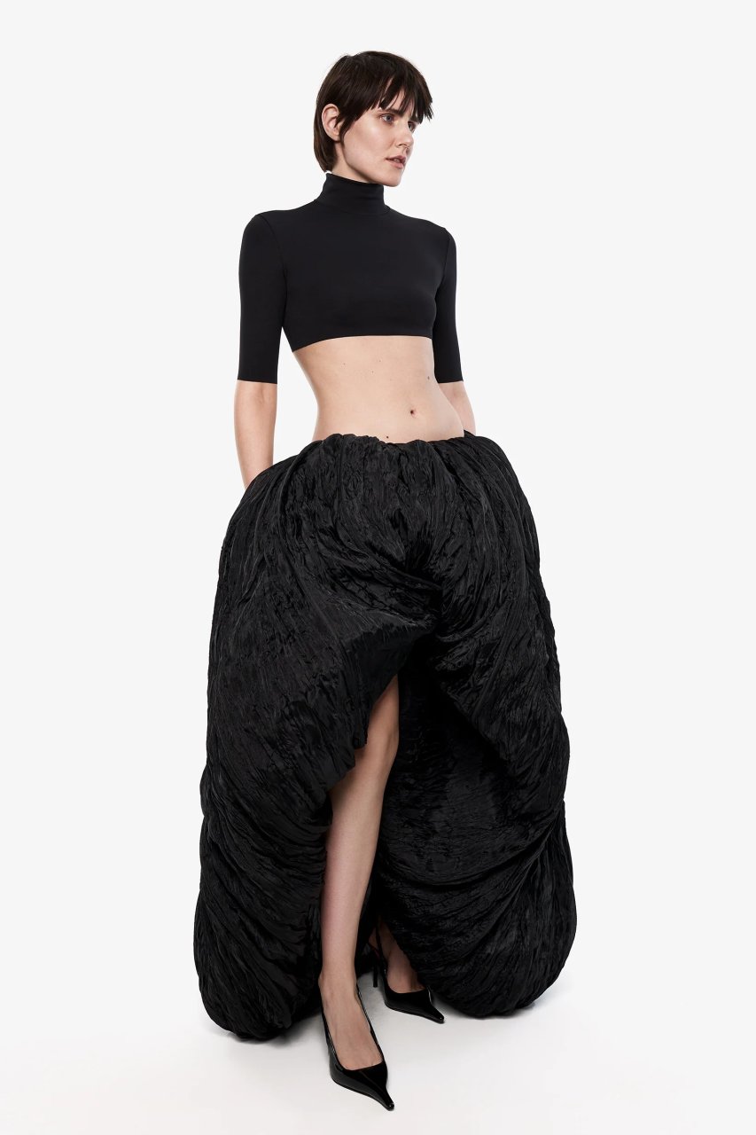 BALLOON ORGANZA MAXI SKIRT