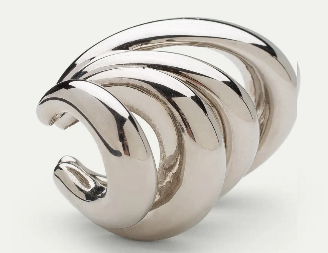MULTI BLOW UP EAR CUFF IN SILVER