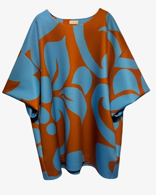 OVERSIZED MINI T-SHIRT DRESS IN TURQUOISE