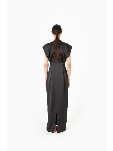 ZERO WASTE ADJUSTABLE DRESS IN BLACK