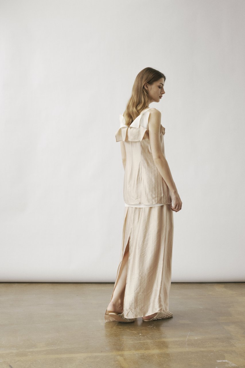 TRITI FLAP SKIRT IN PEACH