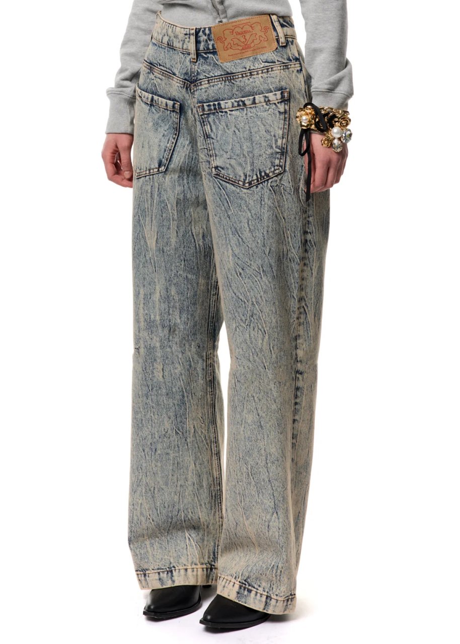WOMEN BACKWARDS JEANS WOVEN 