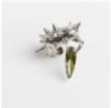 MINI SPIKE ALIEN OLIVE EAR CUFF S.LEFT. GD