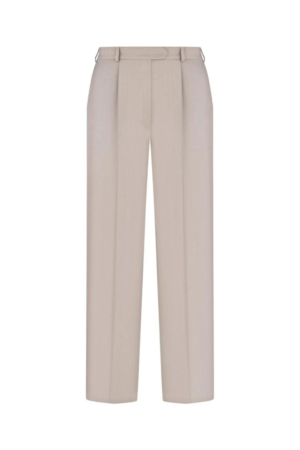 TAUPESTRAIGT-LEG TROUSERS