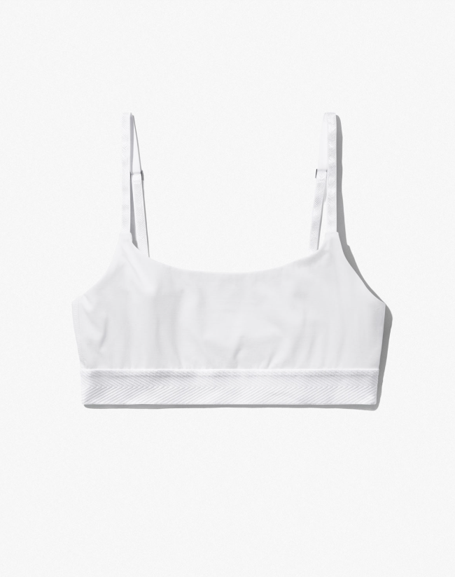 W-SCOOP BRALETTE WHITE
