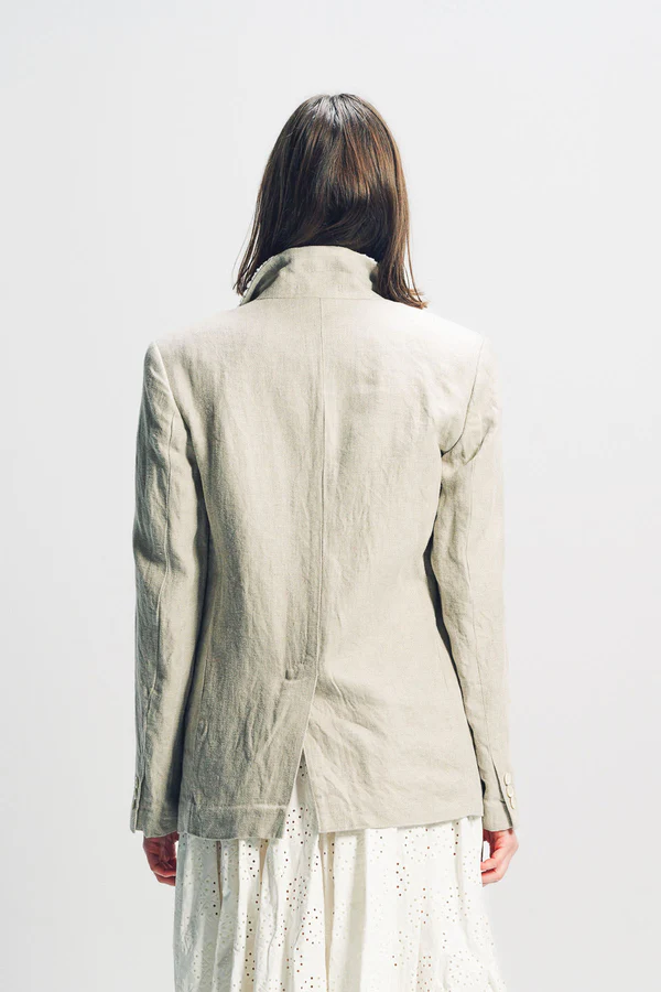 LACE BLAZER IN ECTRU