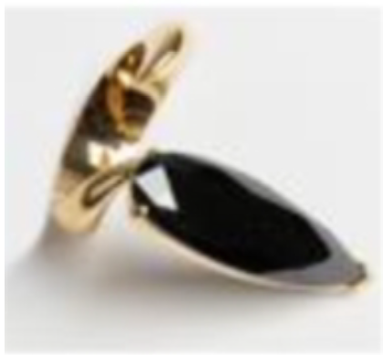 SHARP ALIEN RING BLACK - GD 