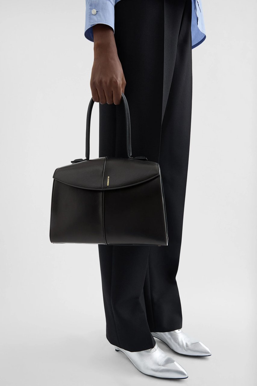 LINEA TOP HANDLE BAG IN BLACK 