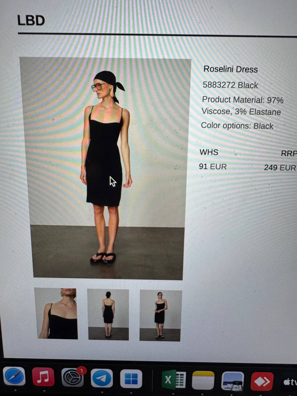 ROSELINI DRESS IN BLACK