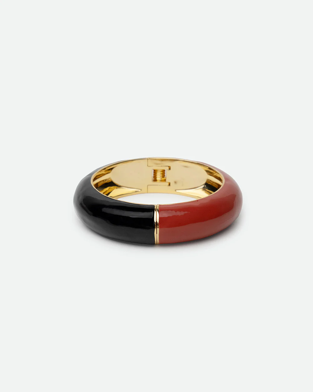 TWO COLOR BRACELET IN RED/BLACK