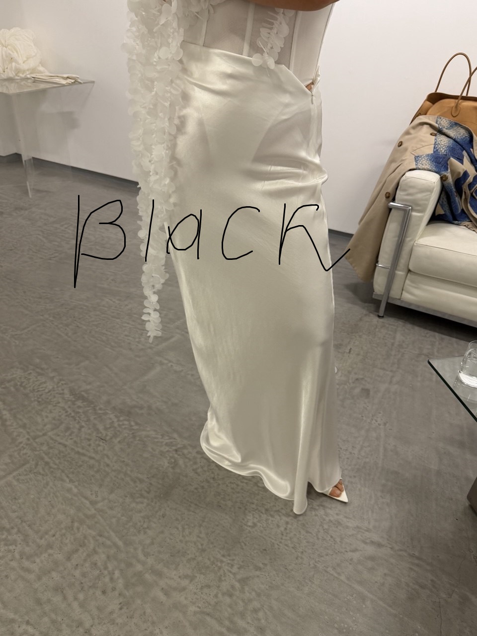 MARITZA MAXI SKIRT MIDNIGHT BLACK