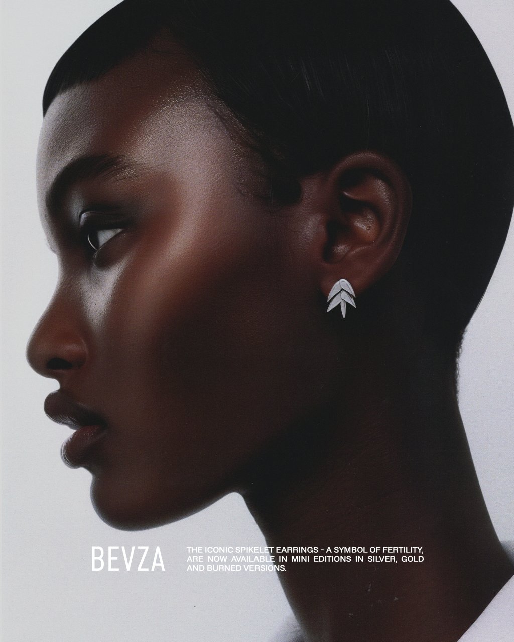 XS SPIKELET EARRINGS IN SILVER