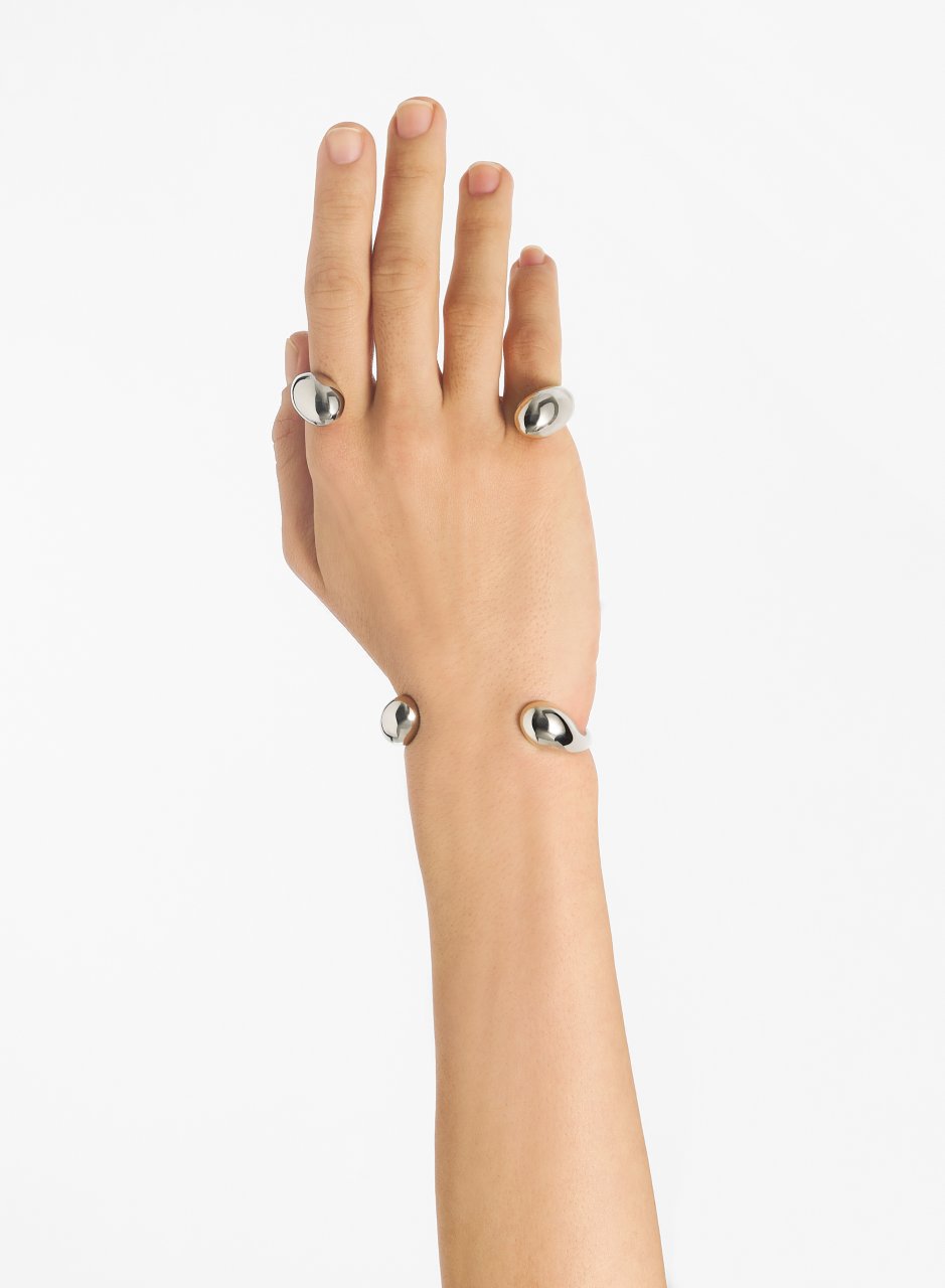 SERTI BRACELET SET IN SILVER