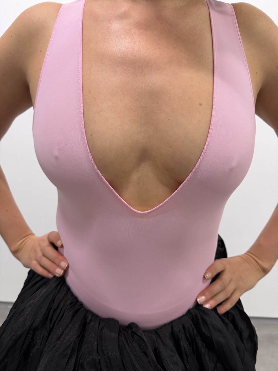 STRETCH-FIT BODYSUITE PINK BLOSSOM