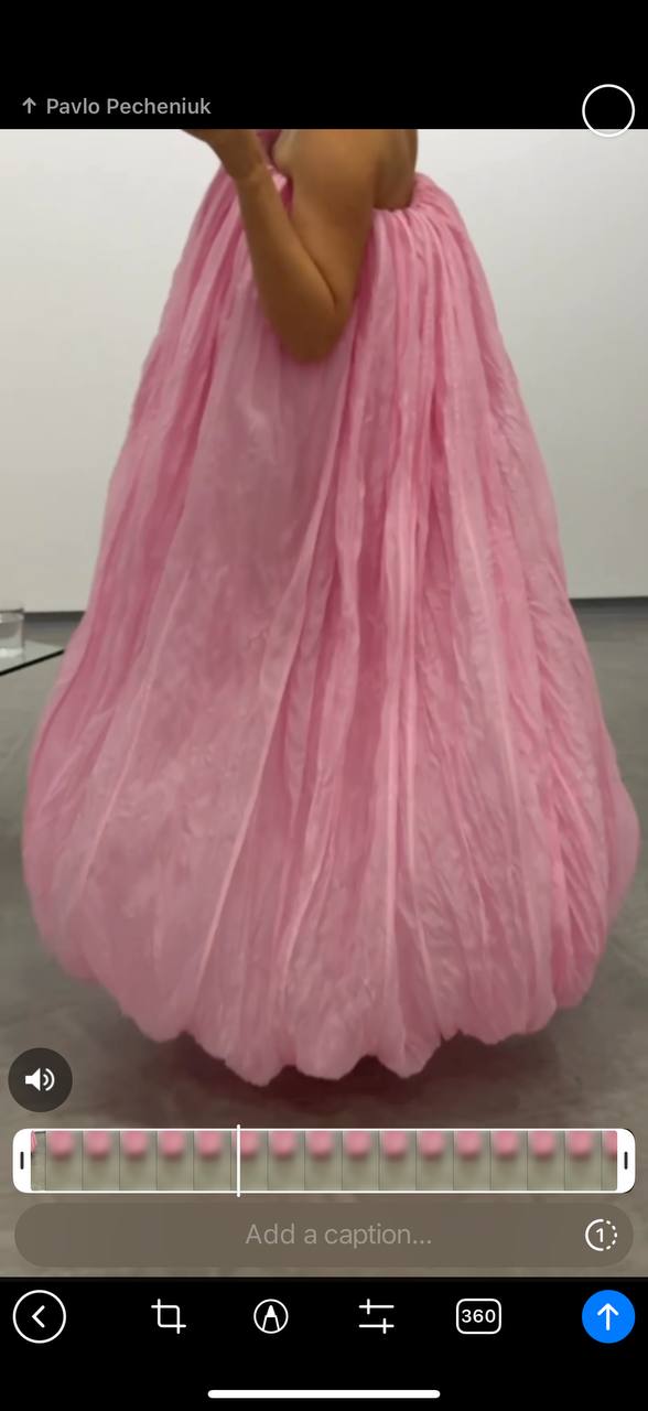 BALLOON STRAPLESS MAXI DRESS PINK-A-BOO