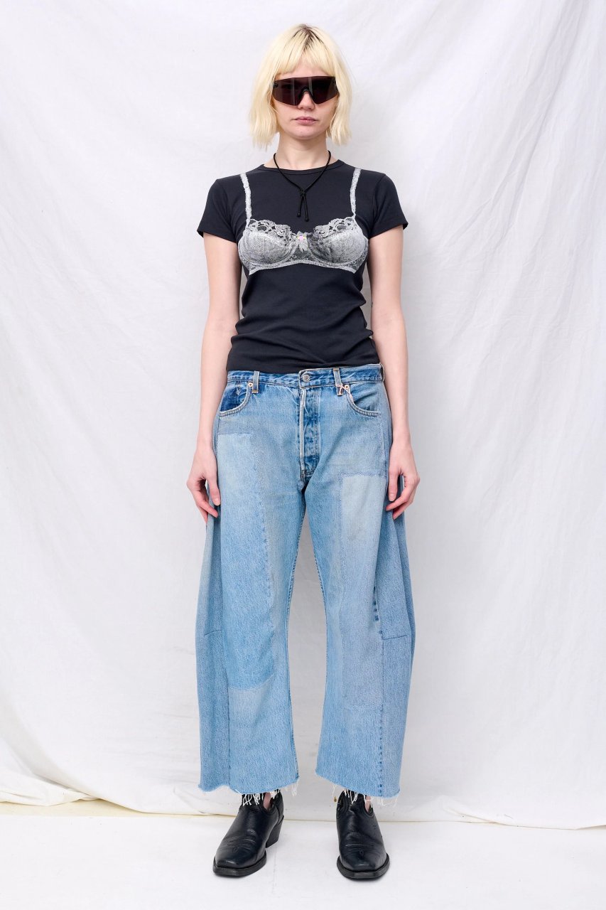 WOMEN BRA BABY TEE KNIT