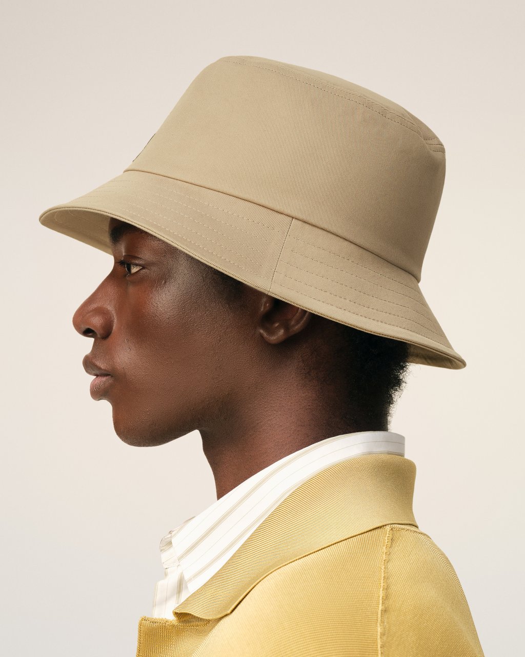 QUOTA -BLACK AMI DE COEUR BUCKET HAT IN BEIGE TAUPE