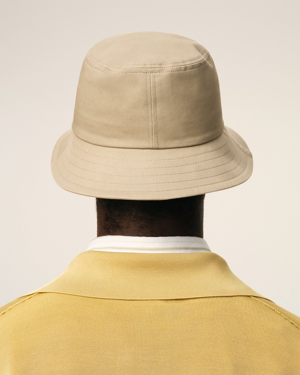 QUOTA -BLACK AMI DE COEUR BUCKET HAT IN BEIGE TAUPE