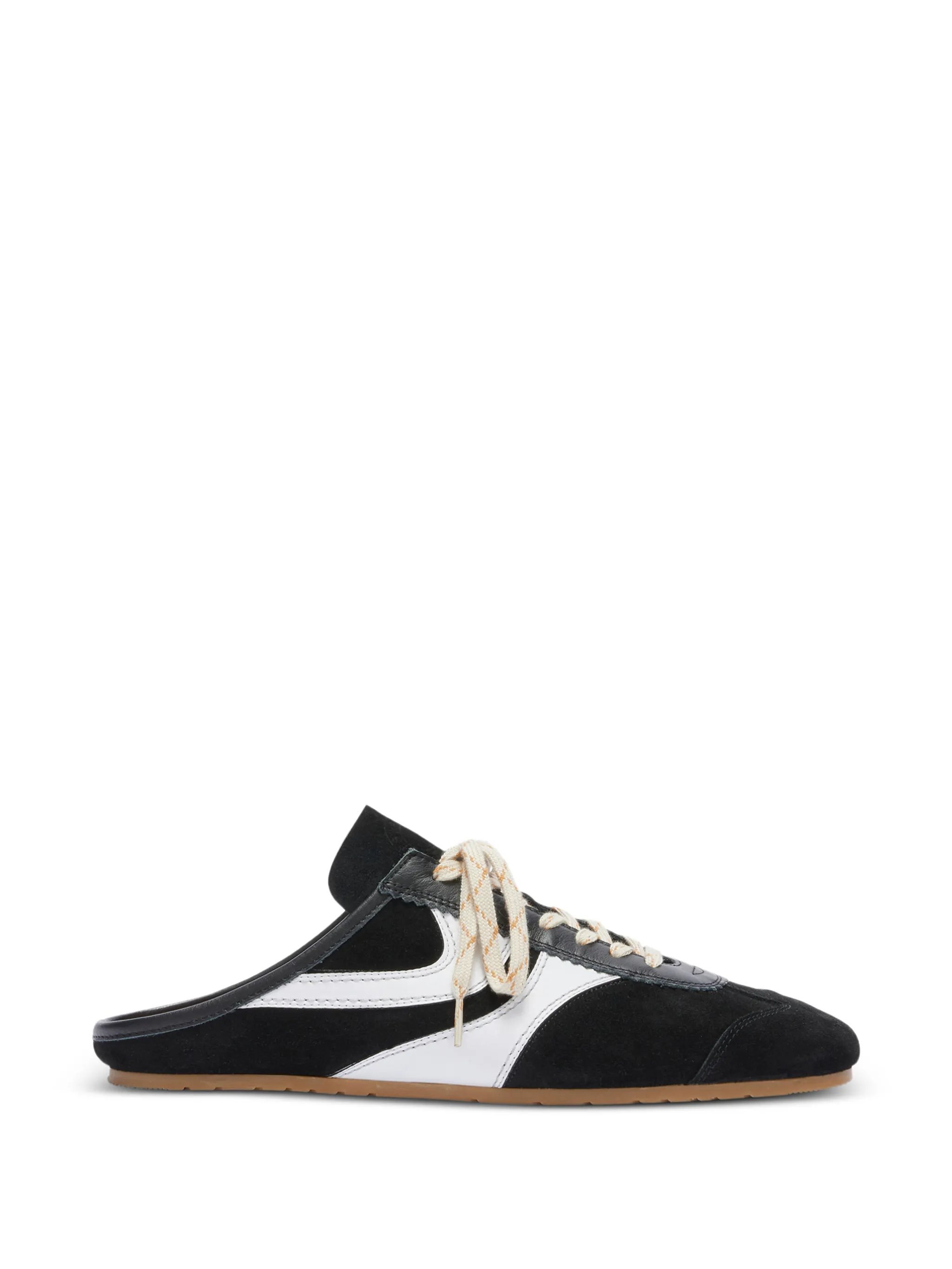 MEN'S MULES IN BLACK/WHITE