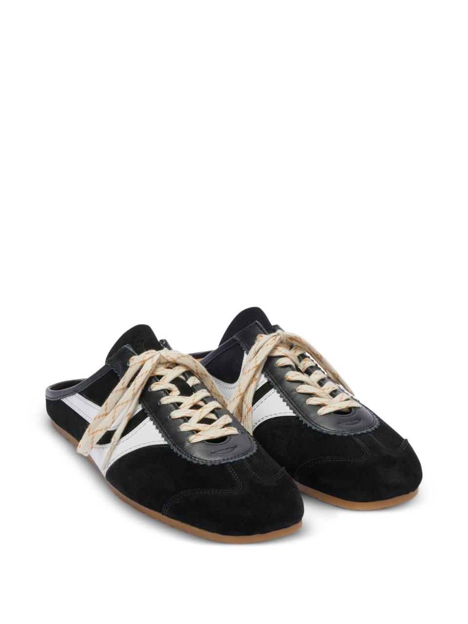 MEN'S MULES IN BLACK/WHITE