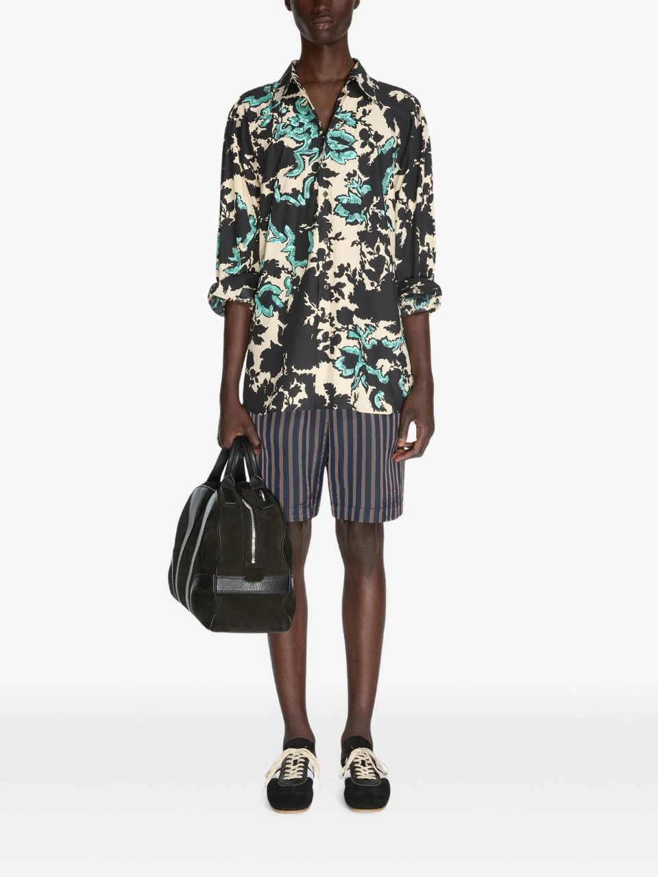MEN'S MULES IN BLACK/WHITE