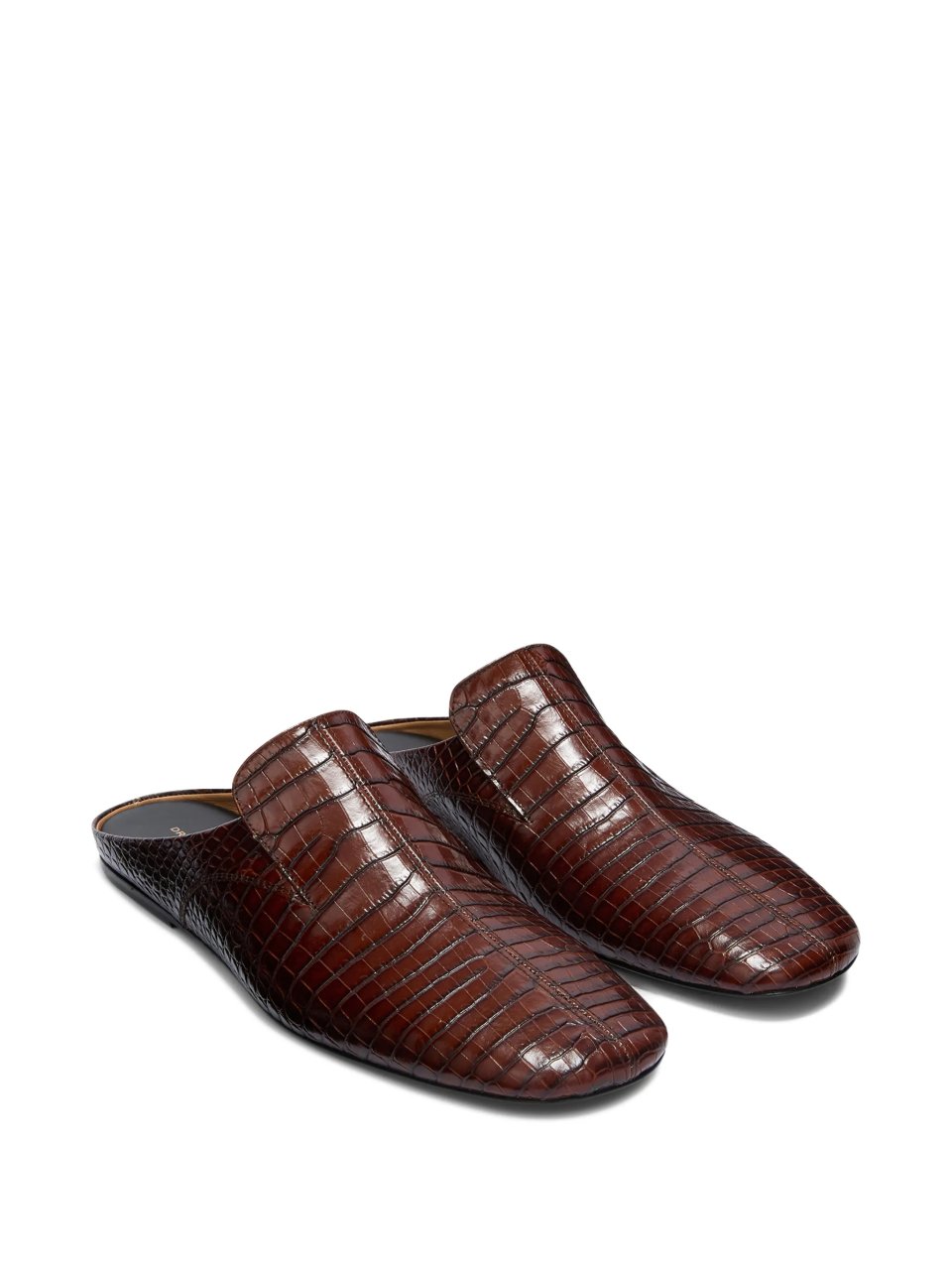MEN'S MULES IN DARK BROWN