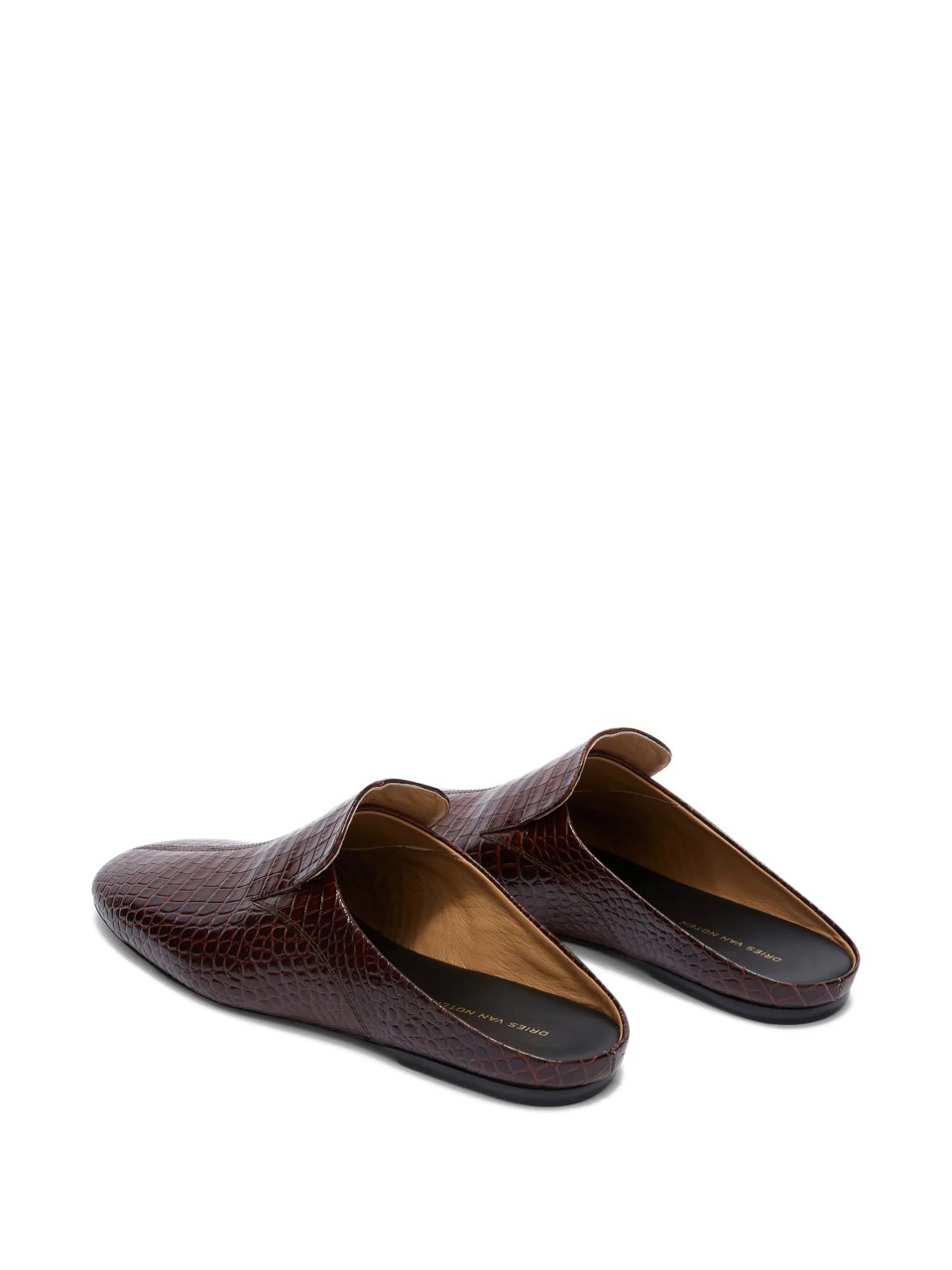 MEN'S MULES IN DARK BROWN