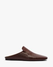 MEN'S MULES IN DARK BROWN