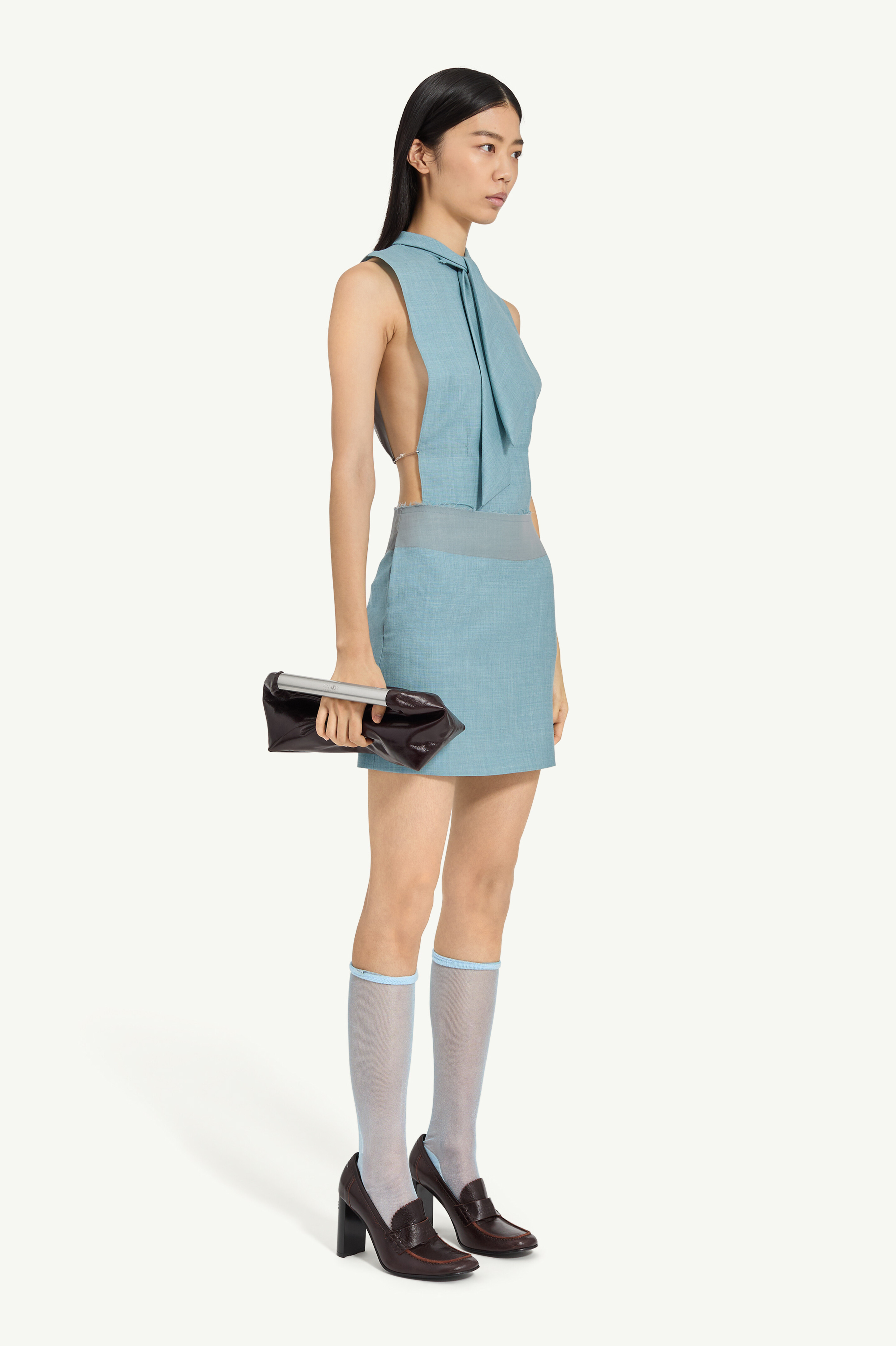 MINI SKIRT BLUE 