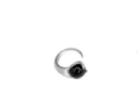 CLIMAX RING BLK ONYX - RHODIUM VERMEIL