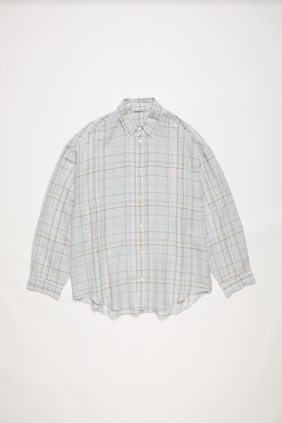 LONG SLEEVE SHIRT IN GREY PINK