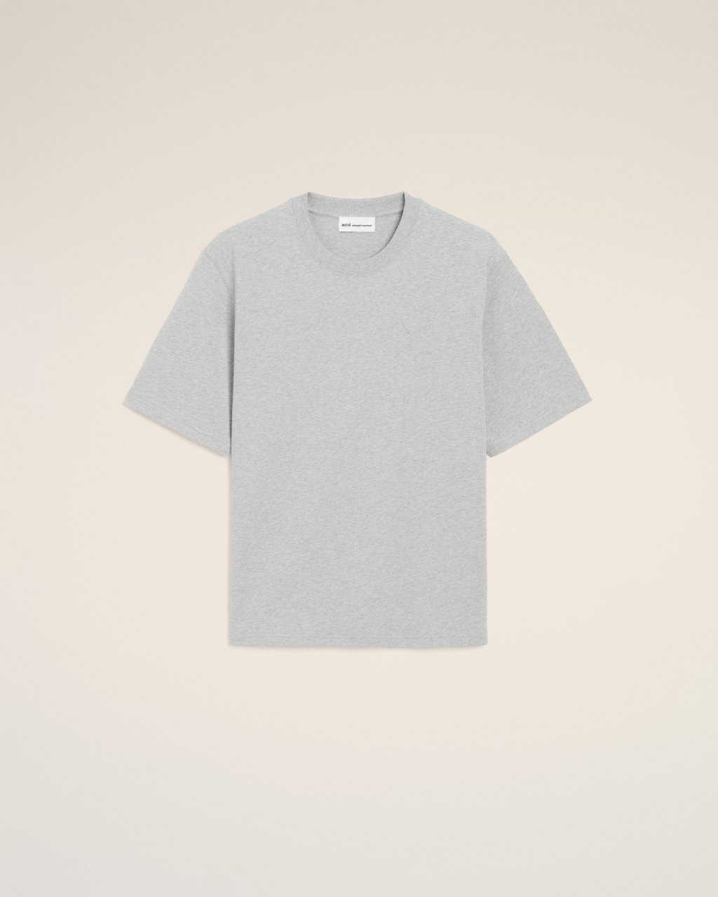 QUOTA -BIG ADC EMBOSSED TSHIRT IN HEATHER ASH GREY