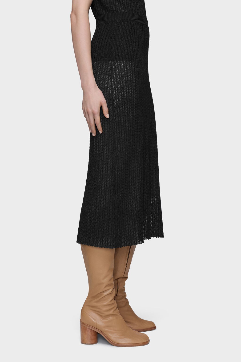 MIDI SKIRT BLACK