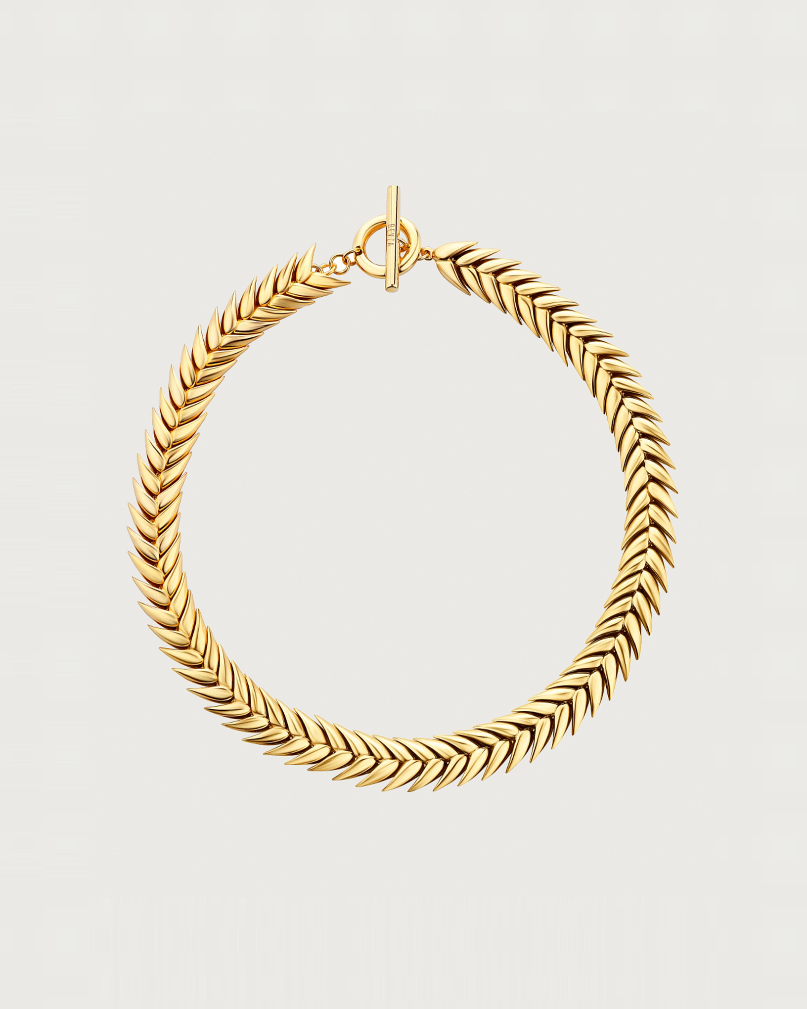 SPIKELET NECKLACE IN GOLD 