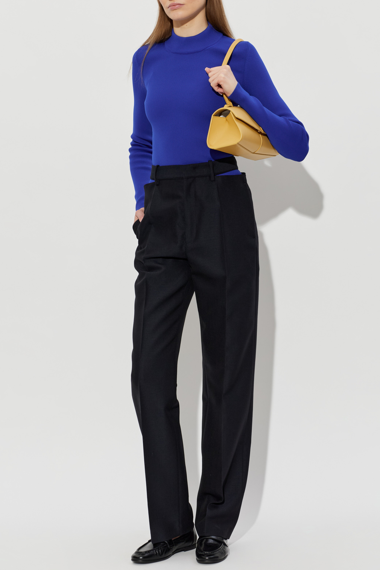 MOCK NECK JUMPER IN BLUEBELL