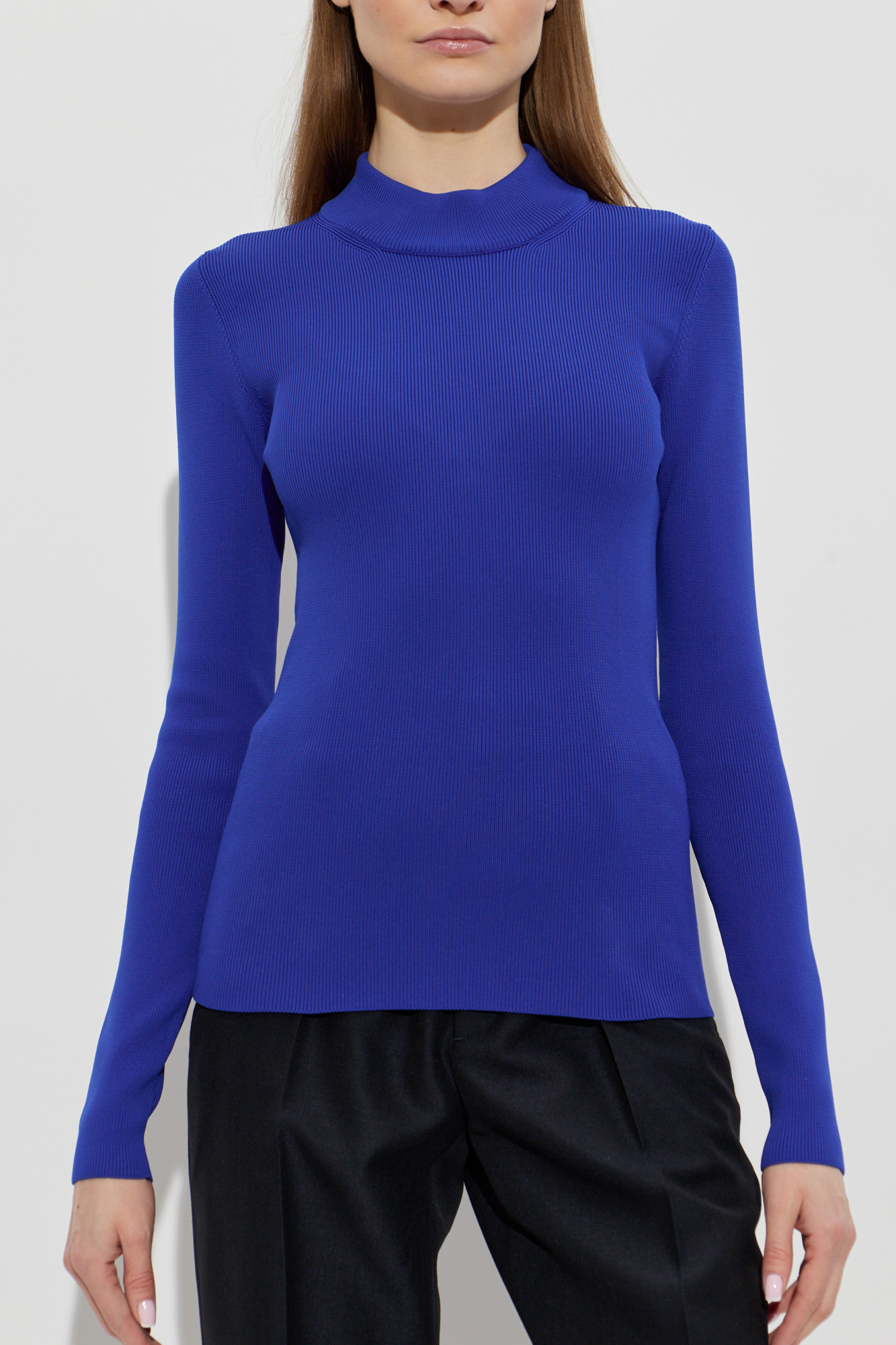 MOCK NECK JUMPER IN BLUEBELL