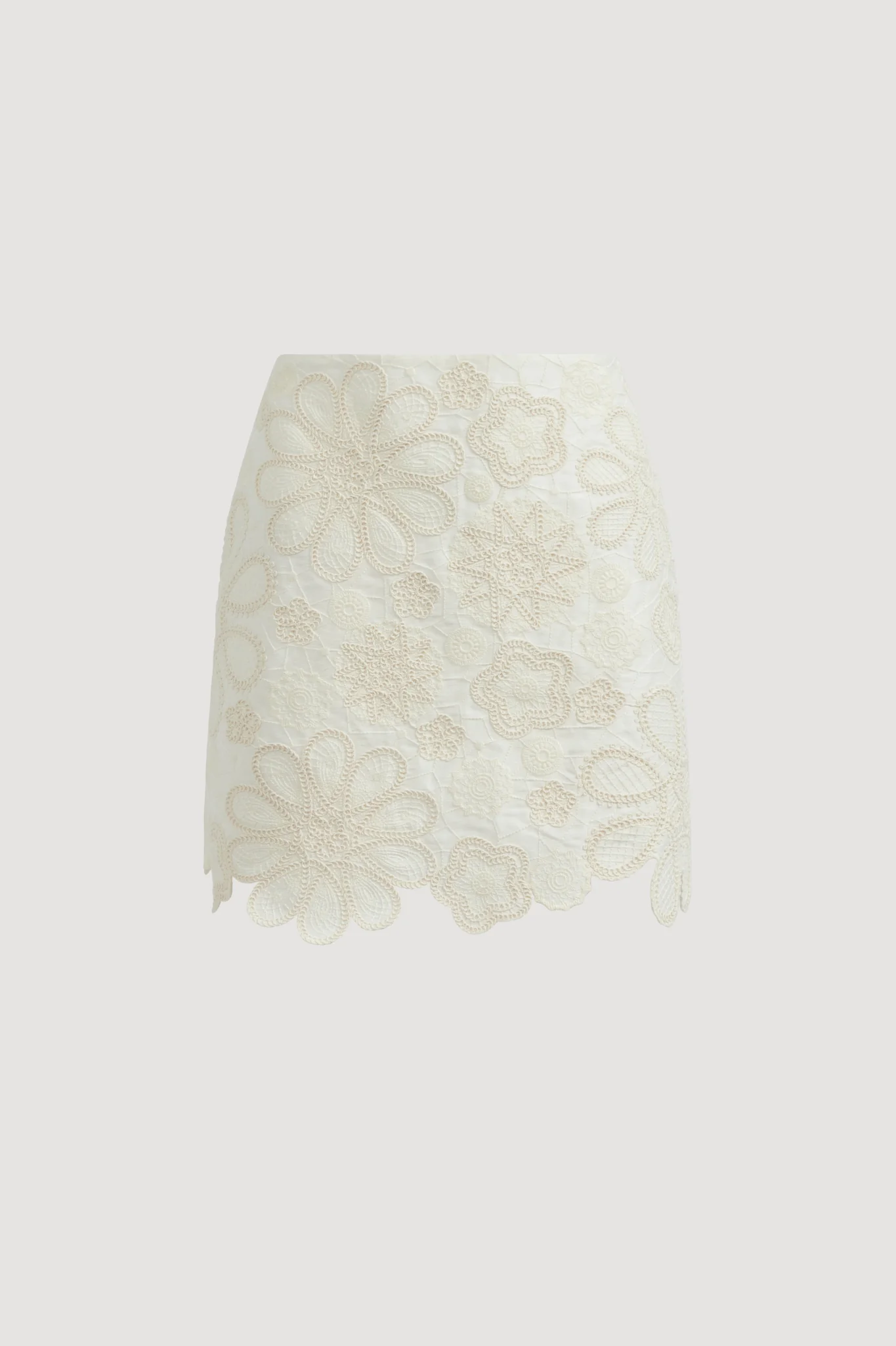 GIA EMBROIDERED MINI SKIRT